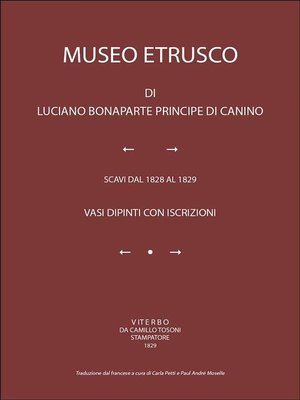 cover image of MUSEO ETRUSCO. Vasi dipinti con iscrizioni. Traduzione dal francese a cura di Carla Petti e Paul Andre' Moselle